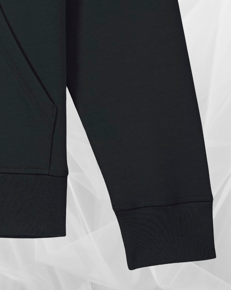 Lamm-Hoodie Schwarz