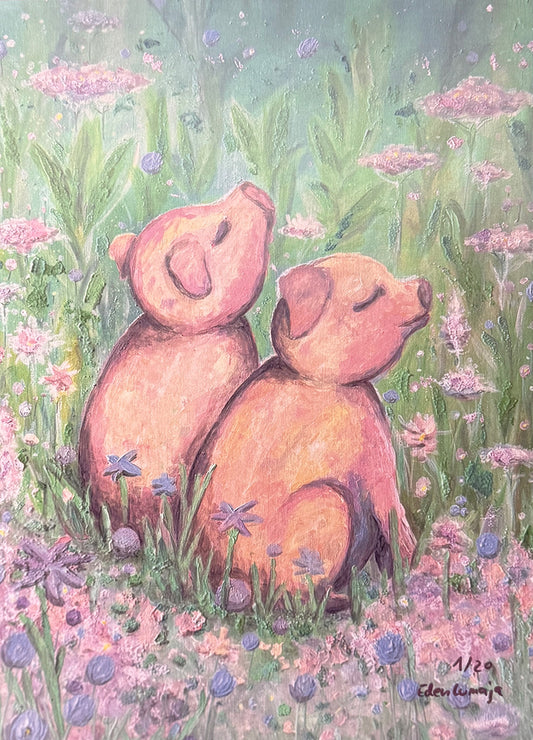 Limitierter Kunstdruck "Free Findus & Yuna" by Eden Lumaja