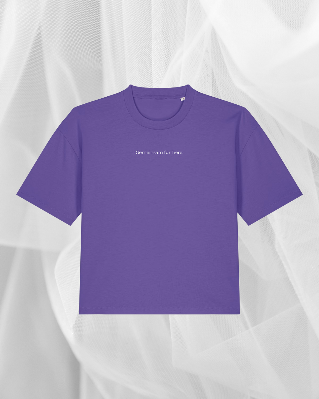 Cropped "Gemeinsam für Tiere" Premium Shirt