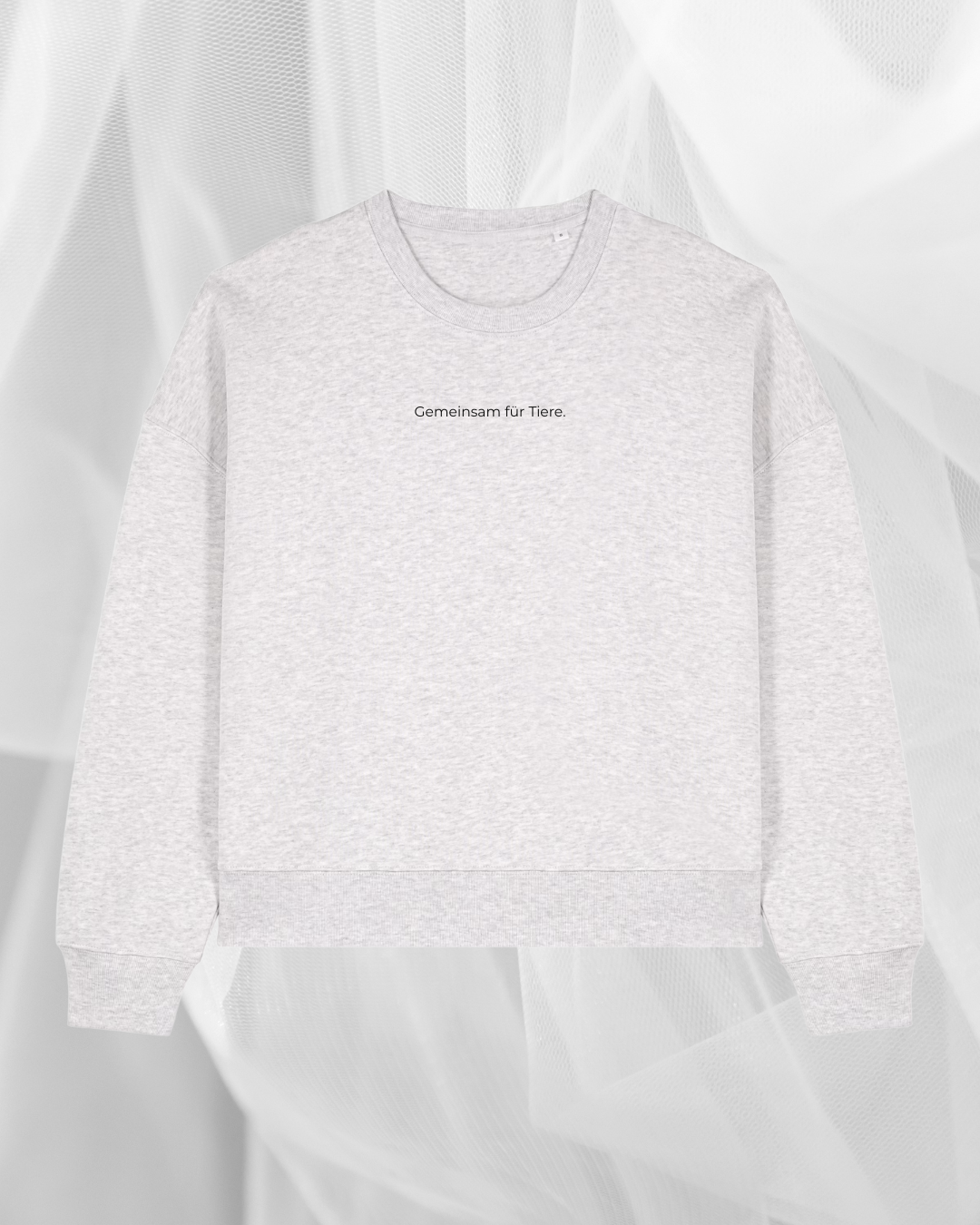 Cropped "Gemeinsam für Tiere" Premium Sweatshirt