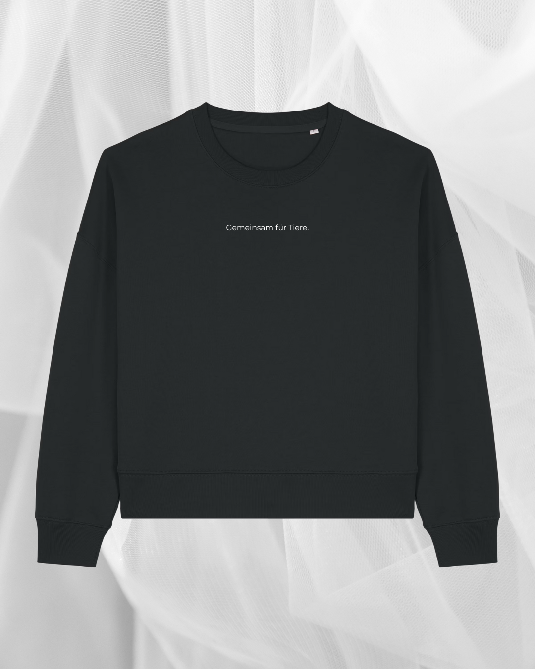 Cropped "Gemeinsam für Tiere" Premium Sweatshirt