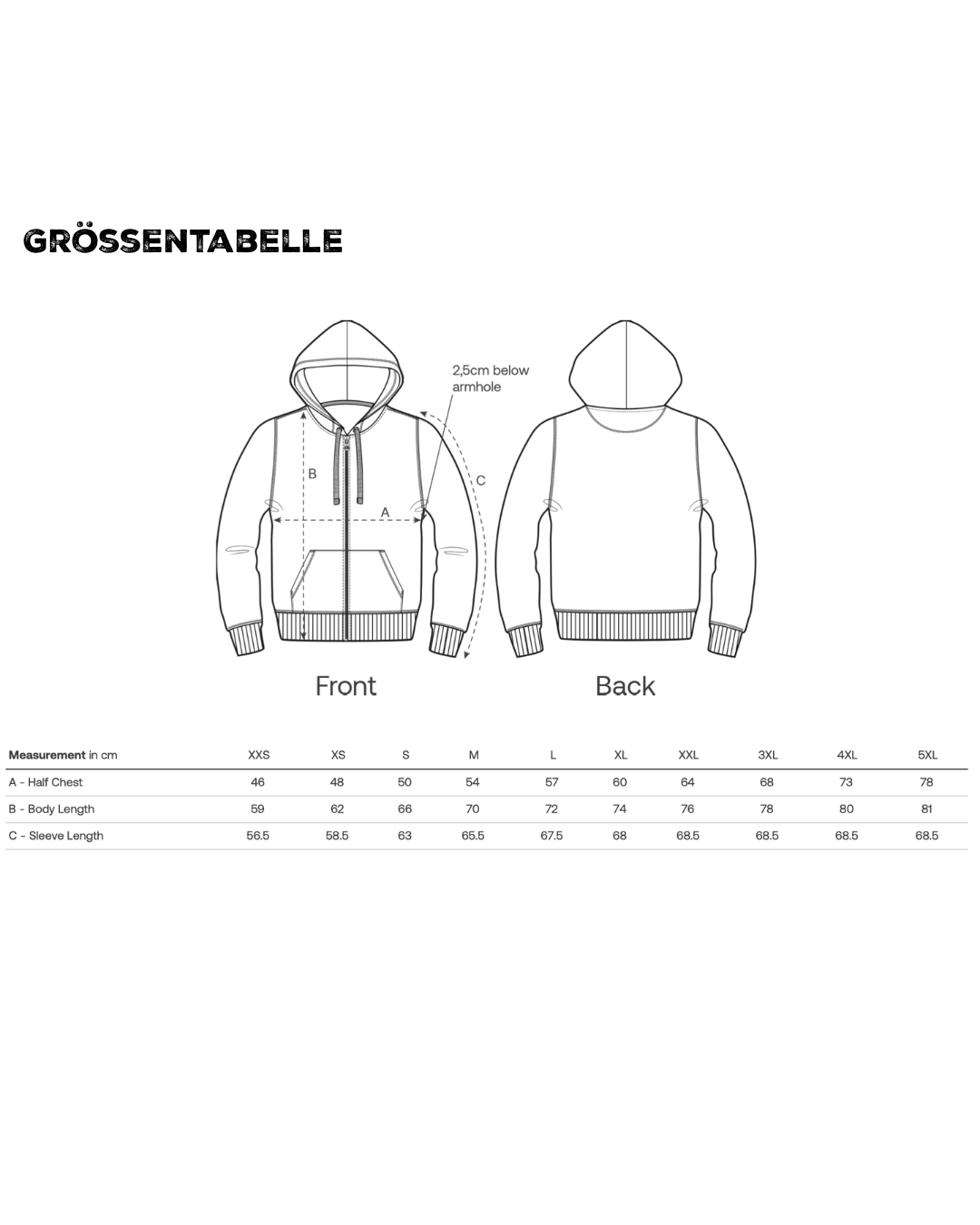 Unisex "TT" Zip-Hoodie