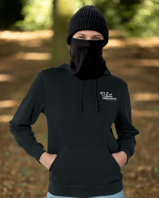 Lamm-Hoodie Schwarz