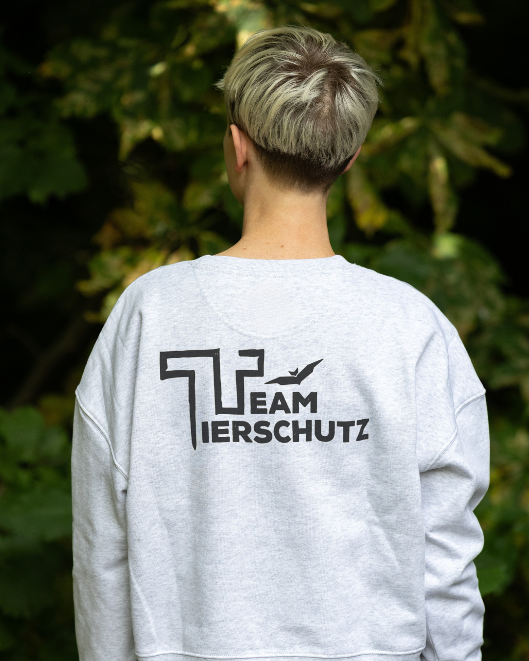 Cropped "Gemeinsam für Tiere" Premium Sweatshirt