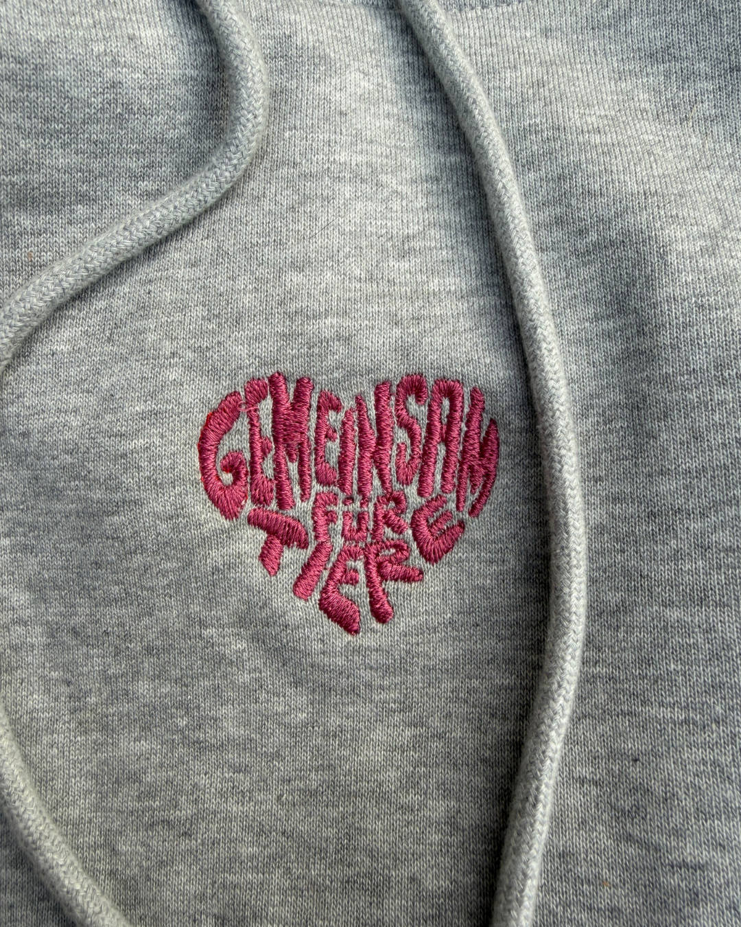 Ferkel-Hoodie Grau