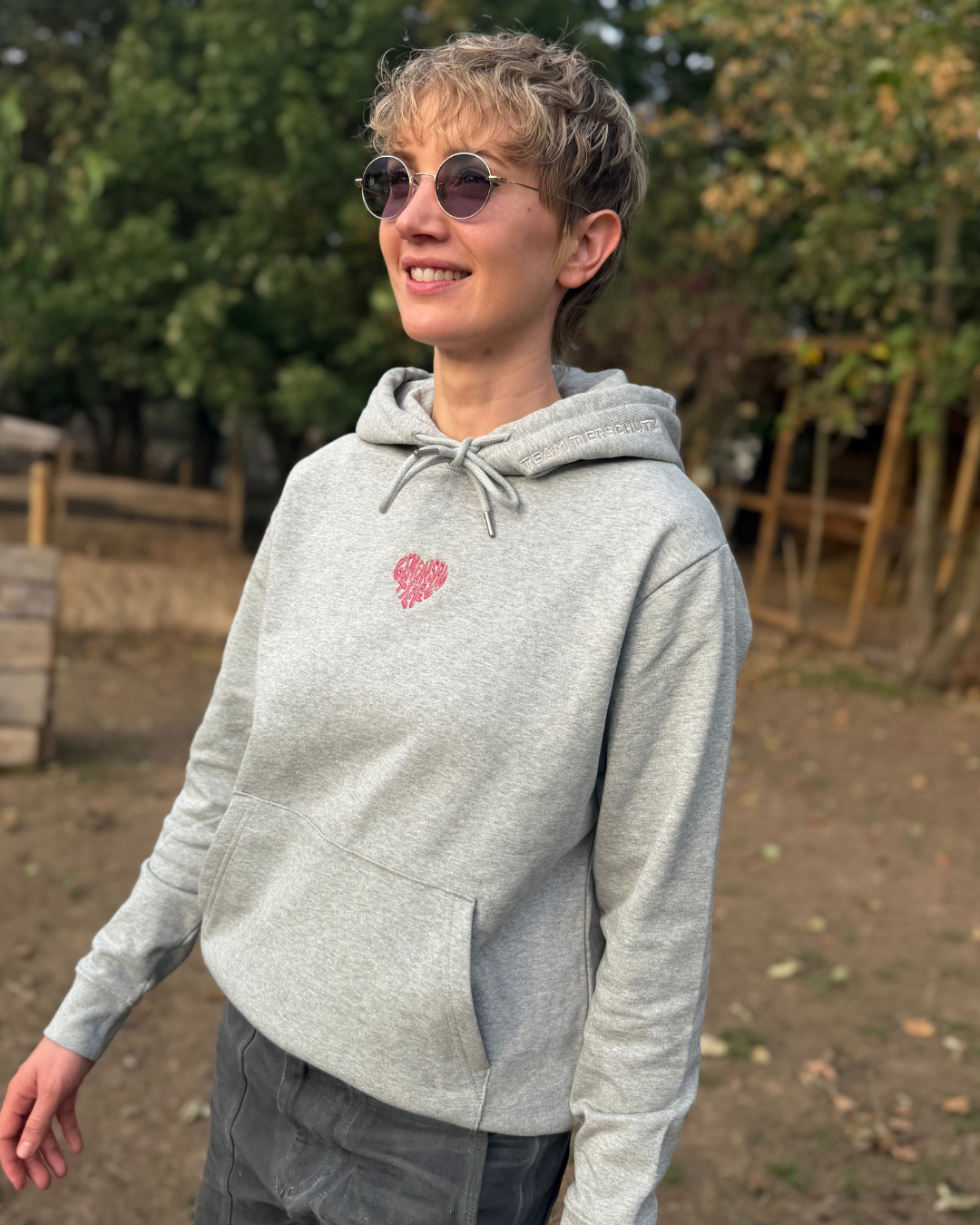 Ferkel-Hoodie Grau