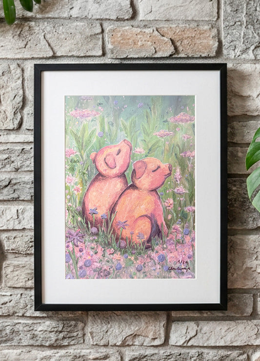 Limitierter Kunstdruck "Free Findus & Yuna" by Eden Lumaja