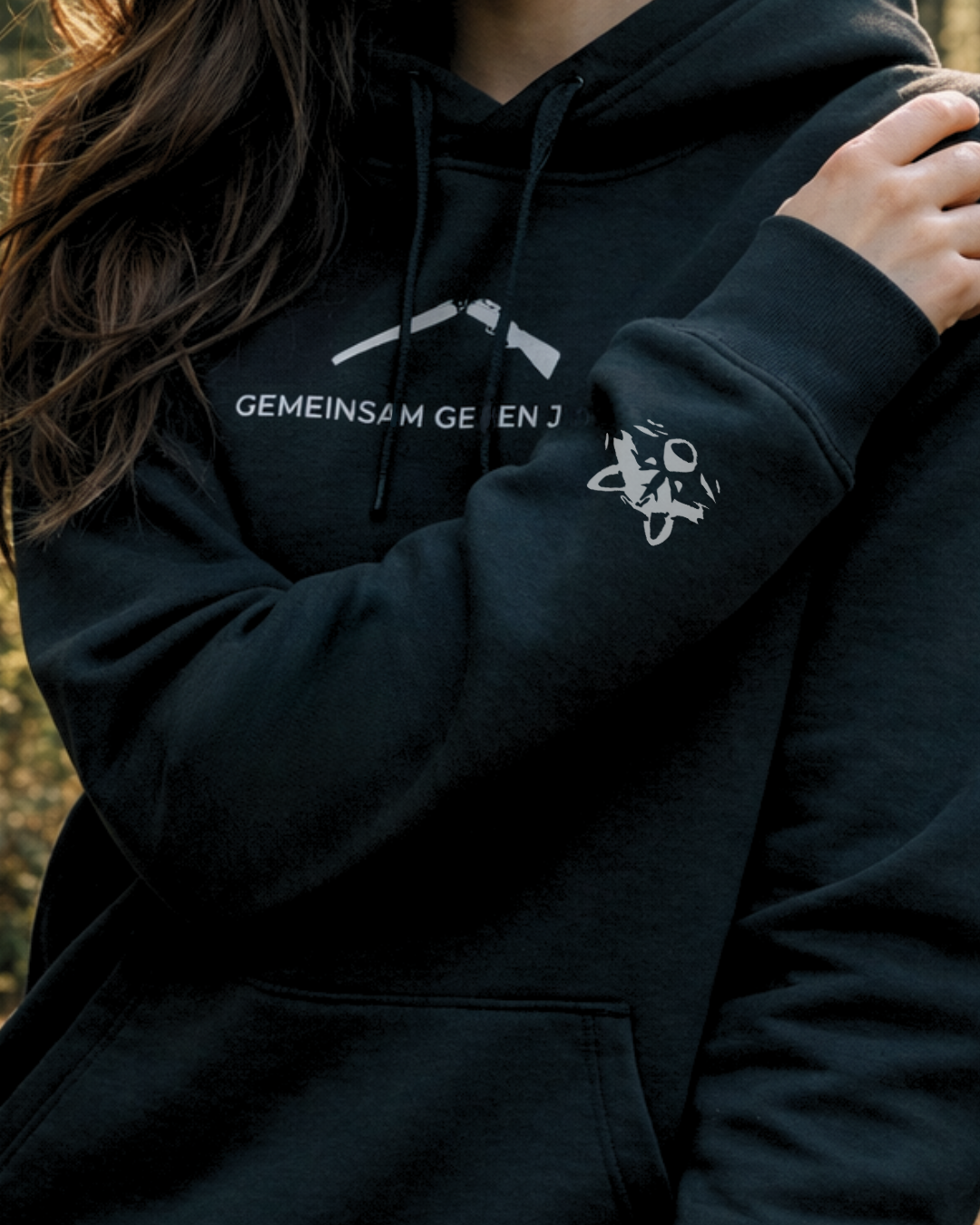 Unisex "Gemeinsam gegen Jagd" Premium Hoodie