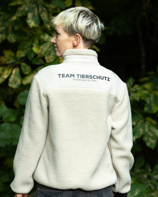 Unisex "Team Tierschutz" Sherpa-Jacke